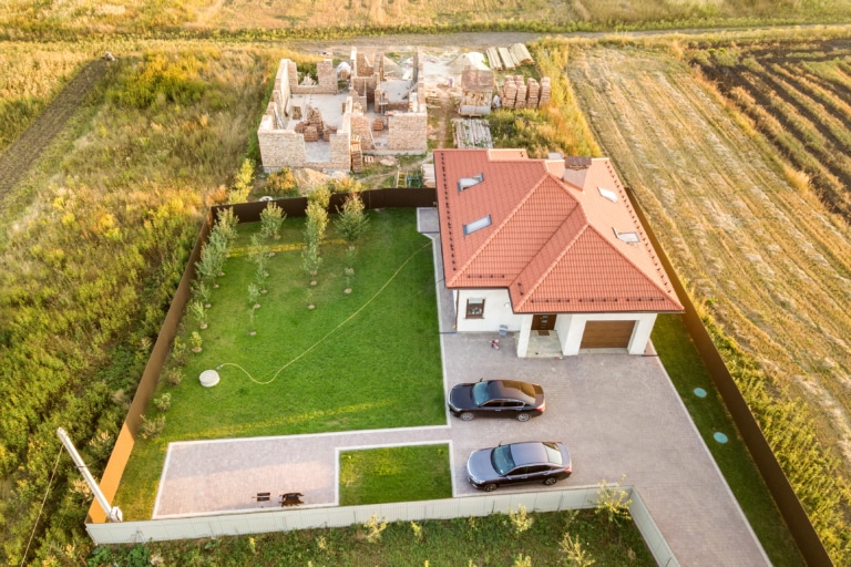 photographie au drone d'un bien immobilier