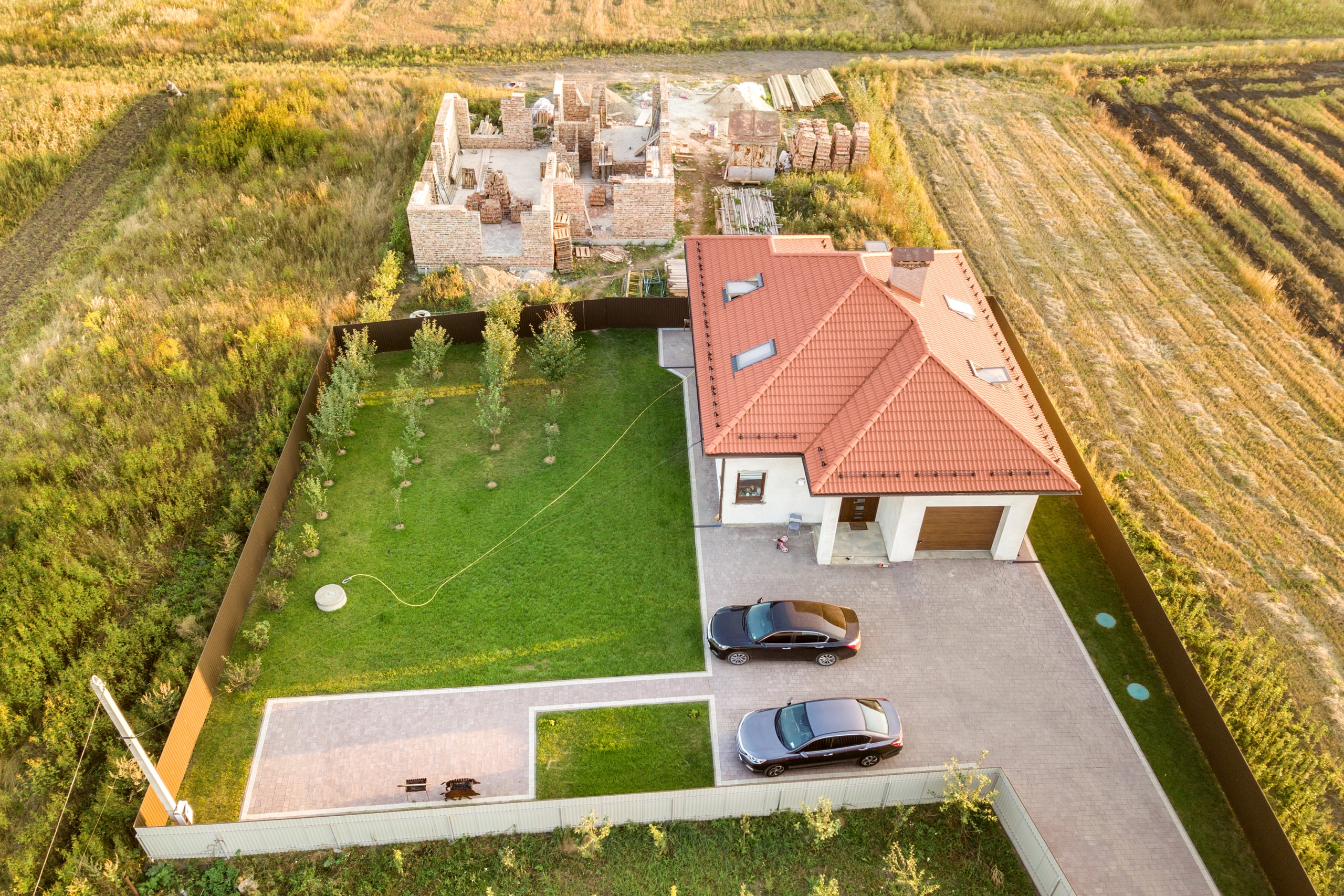 photographie au drone d'un bien immobilier