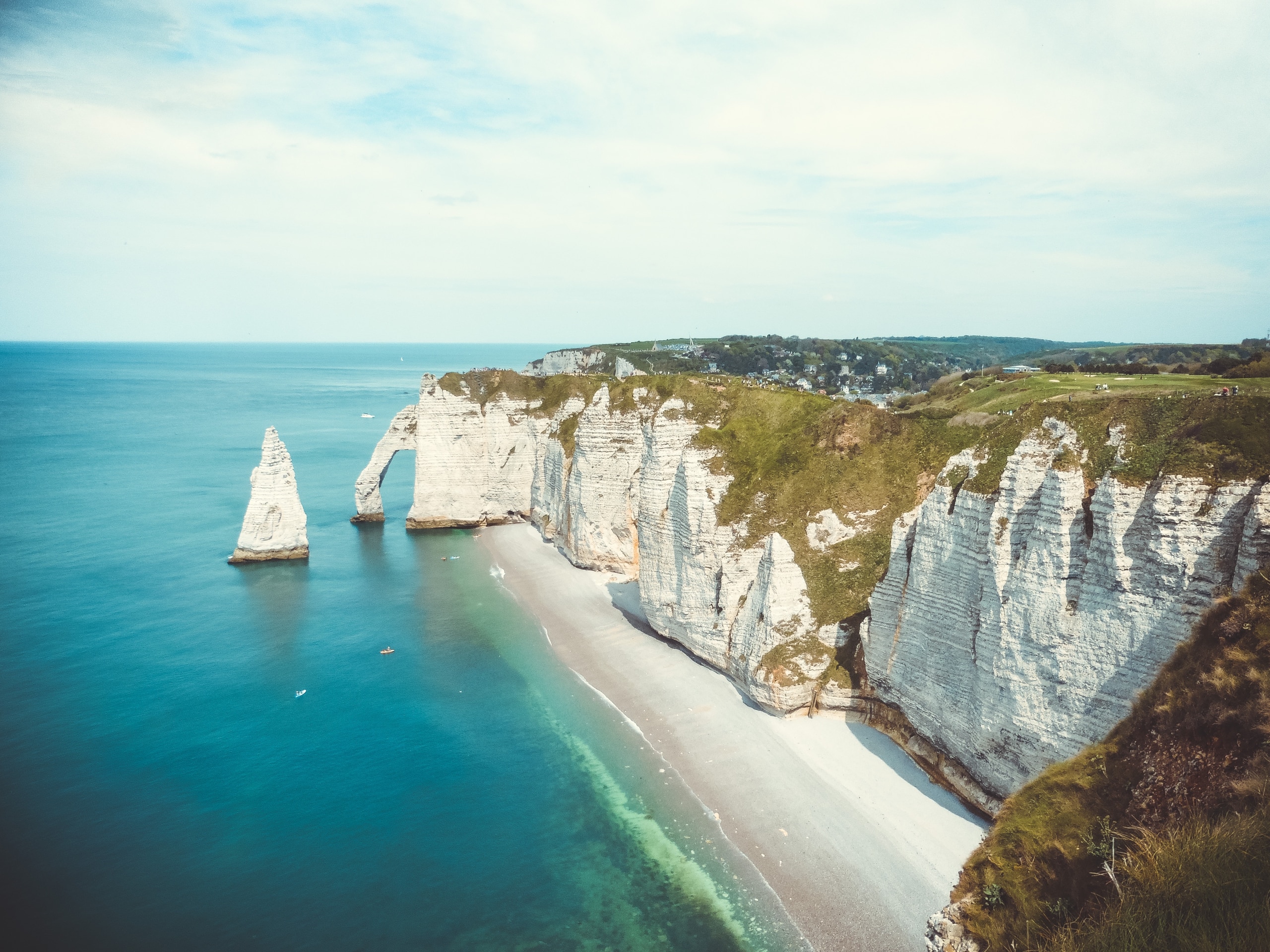 photo au drone de plages francaises
