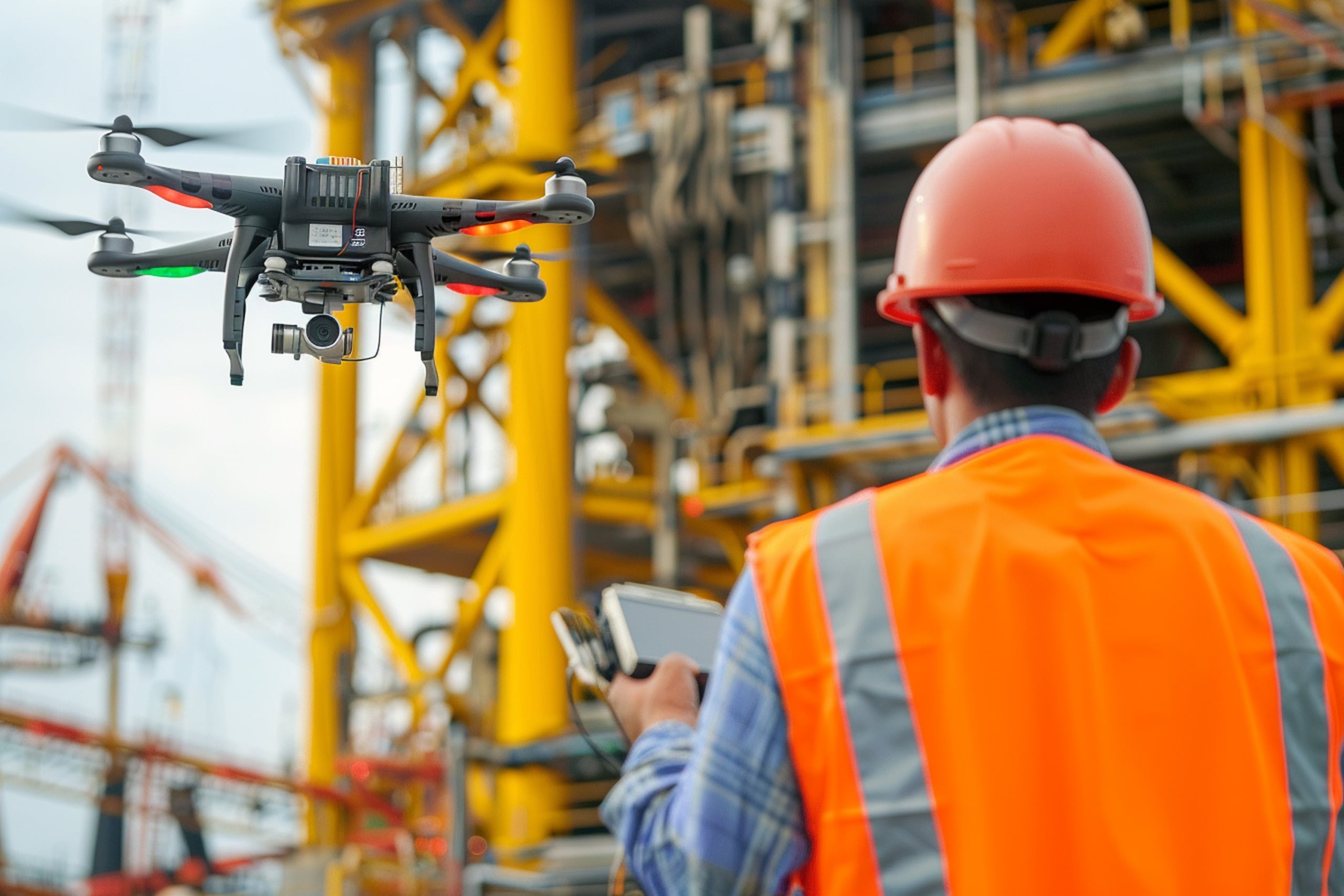 drone utilisé sur un chantier
