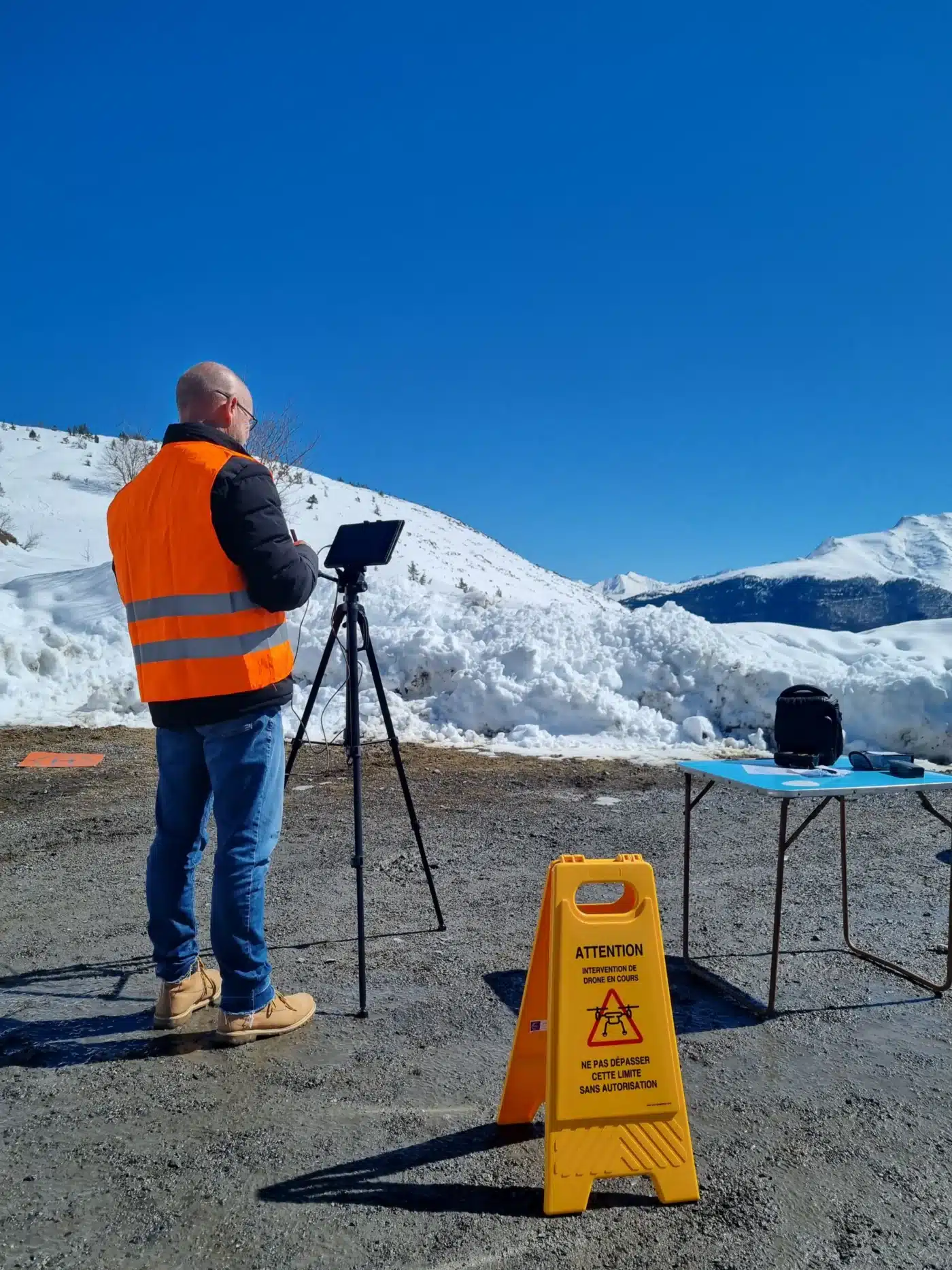 Préparation d’une mission de drone en environnement montagneux